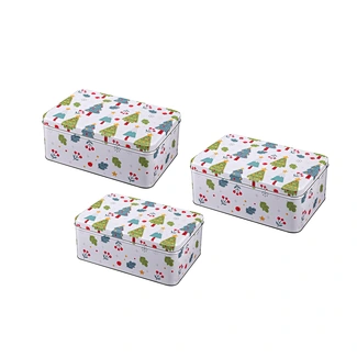 Christmas tin box